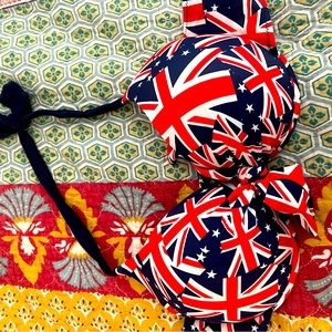 NWOT UK/ British Bikini Top By Rose Gal Sz 1x ( 16)